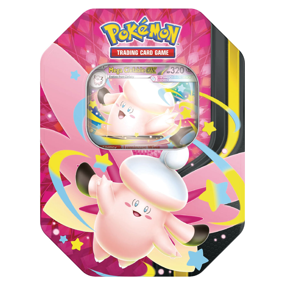Pokémon TCG Mega Moonlit Tin Mega Clefable ex