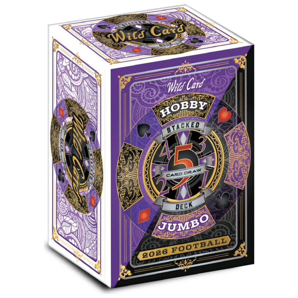 2026 Wild Card Five Card Draw Stacked Football Jumbo Box