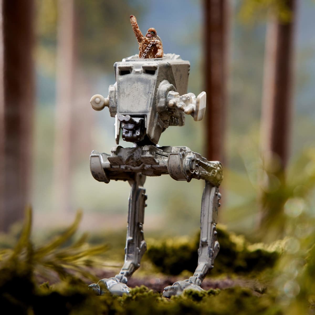 Hot Wheels Star Wars Starships Select AT-ST with Chewbacca